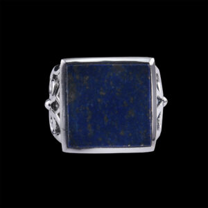 Lapis Stone Silver Ring(12.6 Grm)